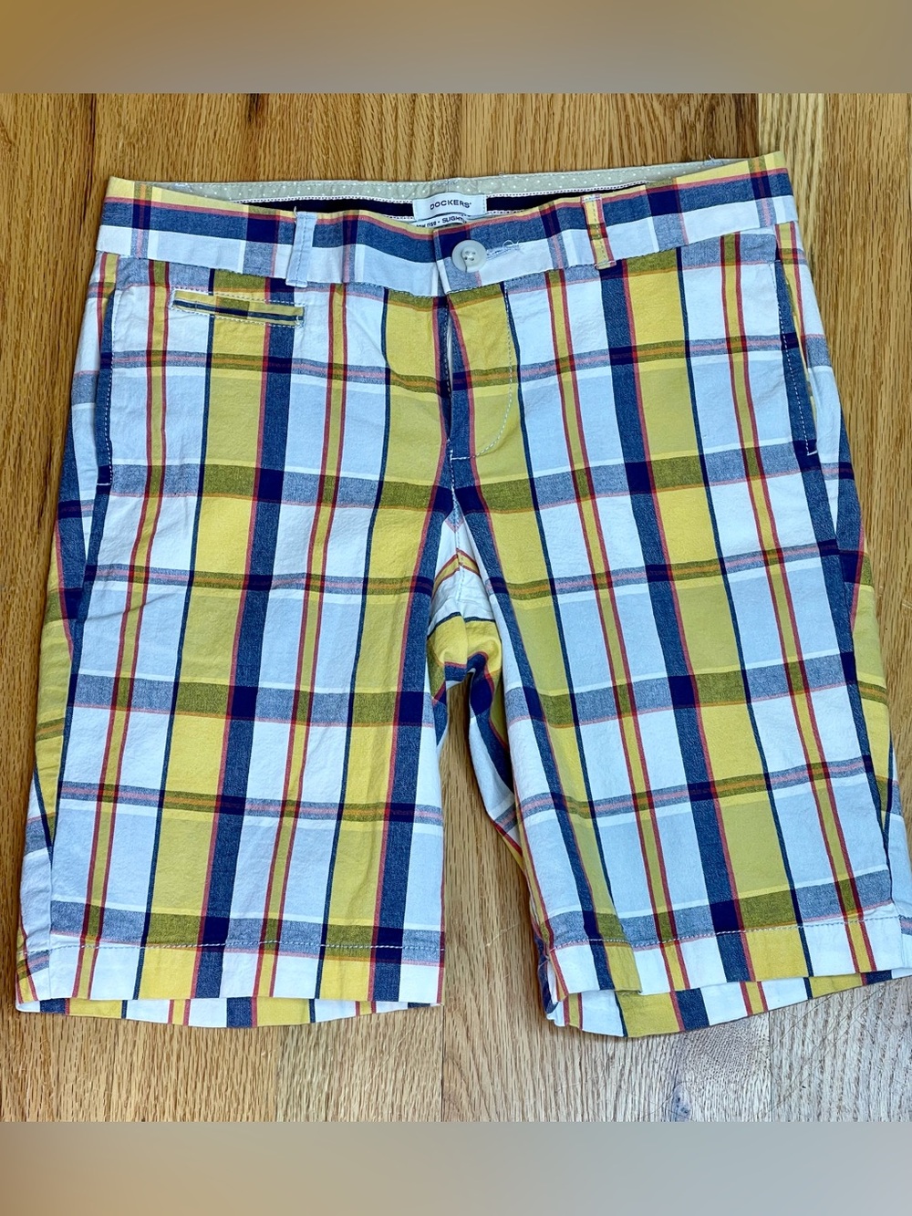 Dockers plaid shorts size 0